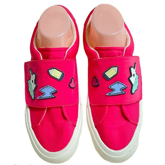 ZARA Girl’s US 5.5 / EU 38 Pink BAMBA Sneakers Hook & Loop Fits Women’s 7.5 - Picture 1 of 11